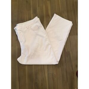 Adidas Mens Golf Pants Beige Straight Fit Flat Front 38x30